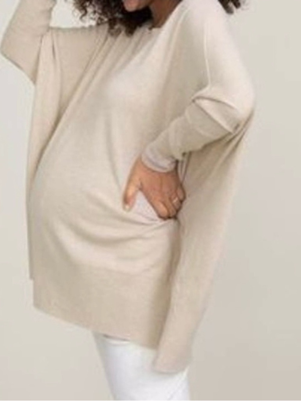 Hatch Cream Nadine cashmere Sweater